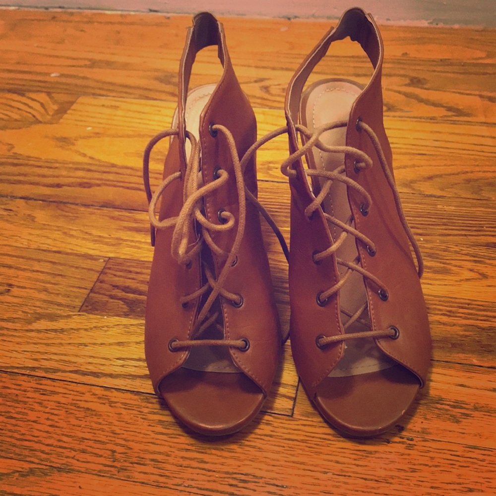 Wedge Lace Up Shoe